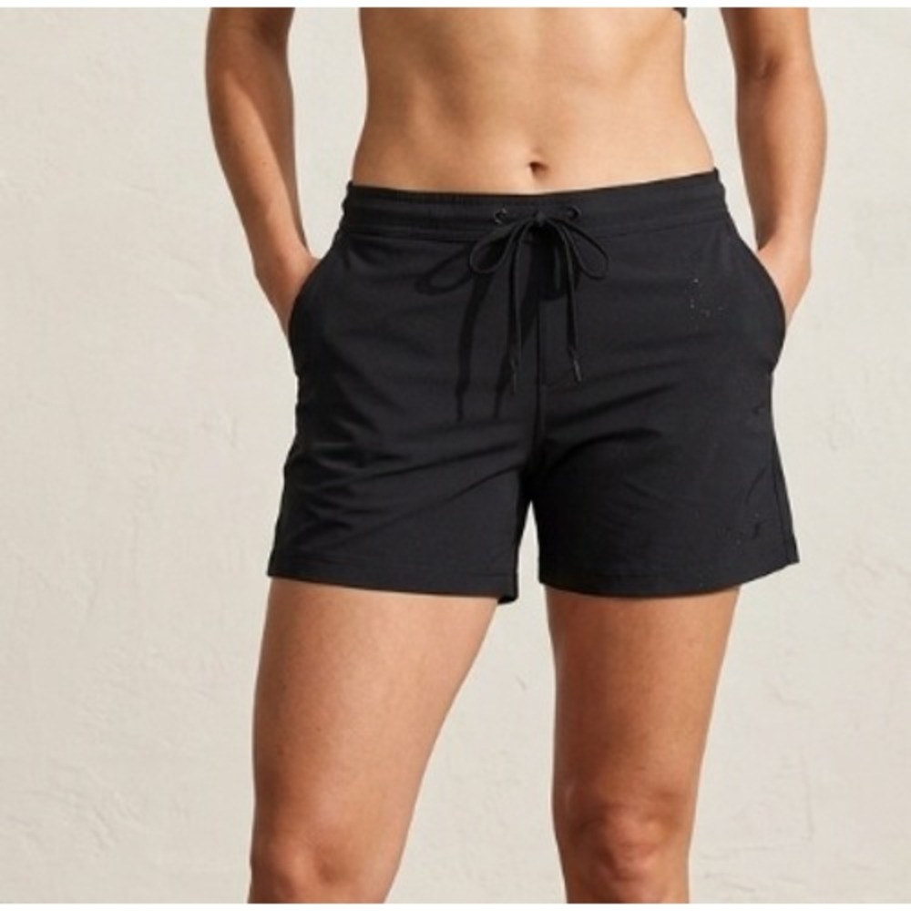 Azura Australia Womens Black Board Shorts Swim Shorts Size 14 Drawstring Sporty